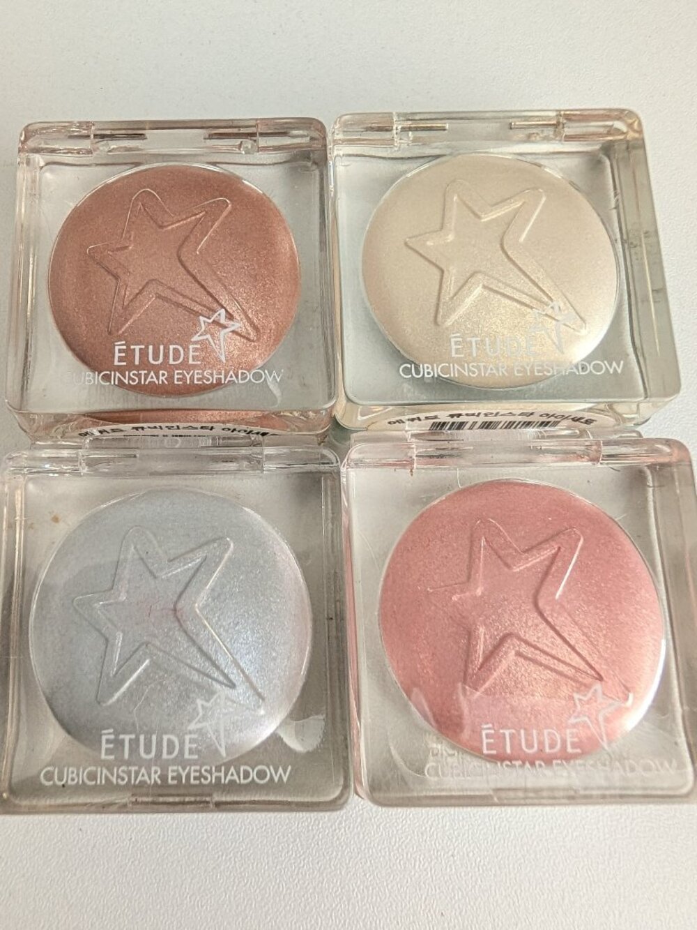 Etude Cubicinstar Eyeshadow Lot of Four Shades K-Beauty SEALED
